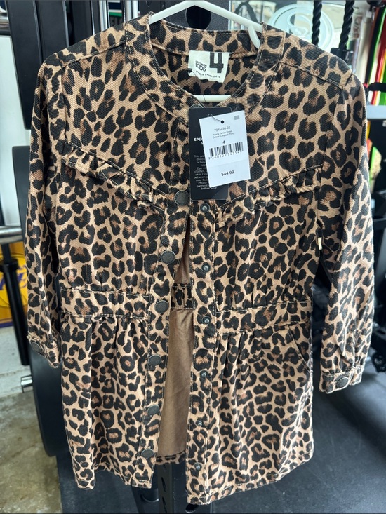 Cotton On Other - Cotton On Kids Leopard Print Brown and Black Dress Jacket